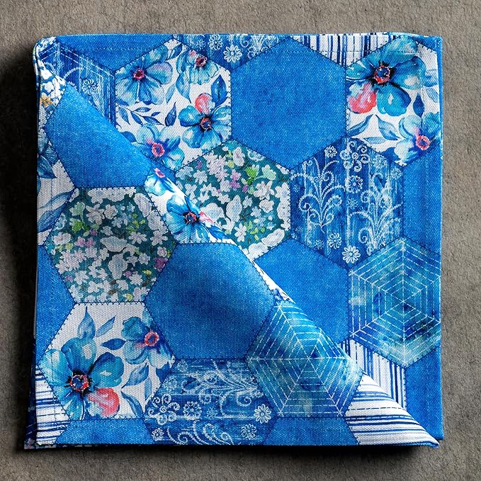 Maison d' Hermine Cloth Napkins Set of 4 100% Cotton Everyday Reusable Square Napkins Cloth Washable Dinner Party Wedding Restaurant Gifts for Mothers Day Spring/Summer (Summer Blues, 20" x 20")