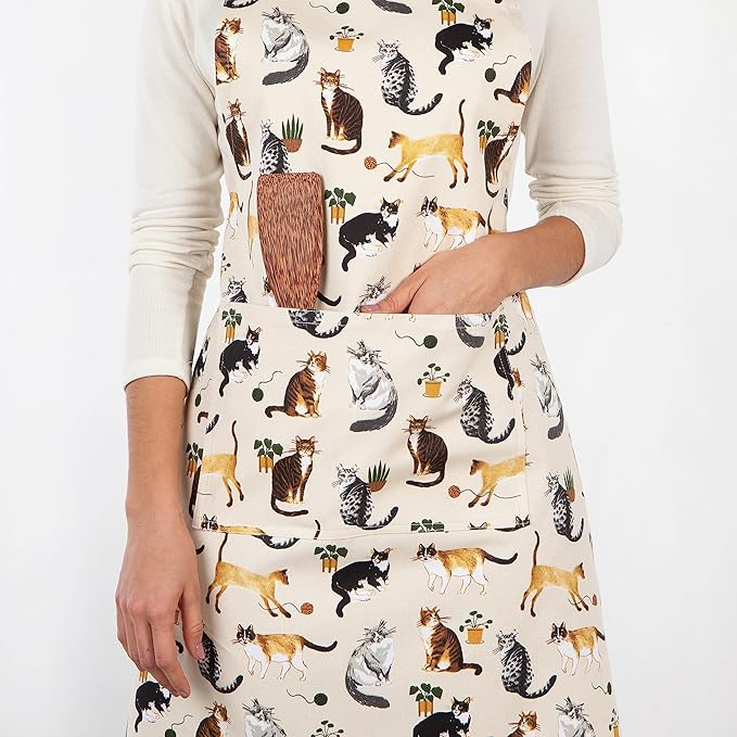 Now Designs Cat Collective Chef's Kitchen Apron, 28 x 32 in