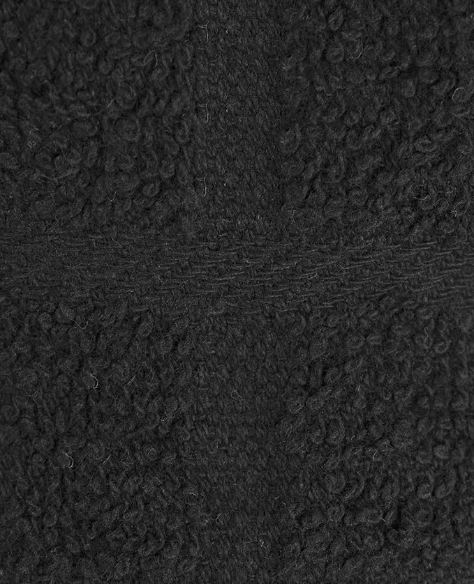 Ritz Premium 100% Cotton Terry Check Kitchen Dish Cloths - Highly Absorbent, Super Soft, Long-Lasting, 12"x12", 6-Pack, Black