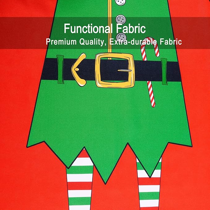 RosieLily Christmas Apron for Women - Elf, Santa, Holiday, Cute, Kitchen, Cooking, Gardening, Grilling, BBQ, Adult, Xmas, Fun, Claus Red Christmas Gifts