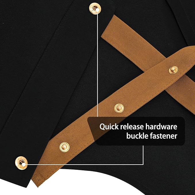3 Pack Chef Apron Waterproof Adjustable with 2 Pockets for Men Women, Apron for Cooking Baking Restaurant