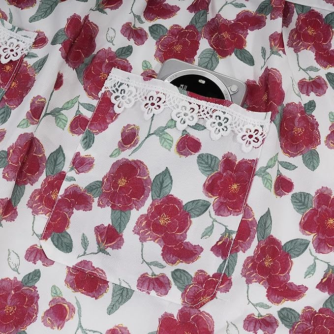 Funny Aprons for Women with Pockets, Kitchen Cooking Grilling Bbq Cute Chef Apron, Mothers Day Birthday Gifts for Women