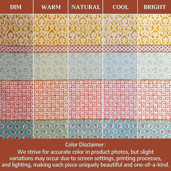Maison d' Hermine Cloth Napkins Set of 6 100% Cotton Everyday Reusable Square Napkins Cloth Washable Dinner Party Wedding Restaurant Gifts for Mothers Day Spring/Summer (Provence, 20" x 20")