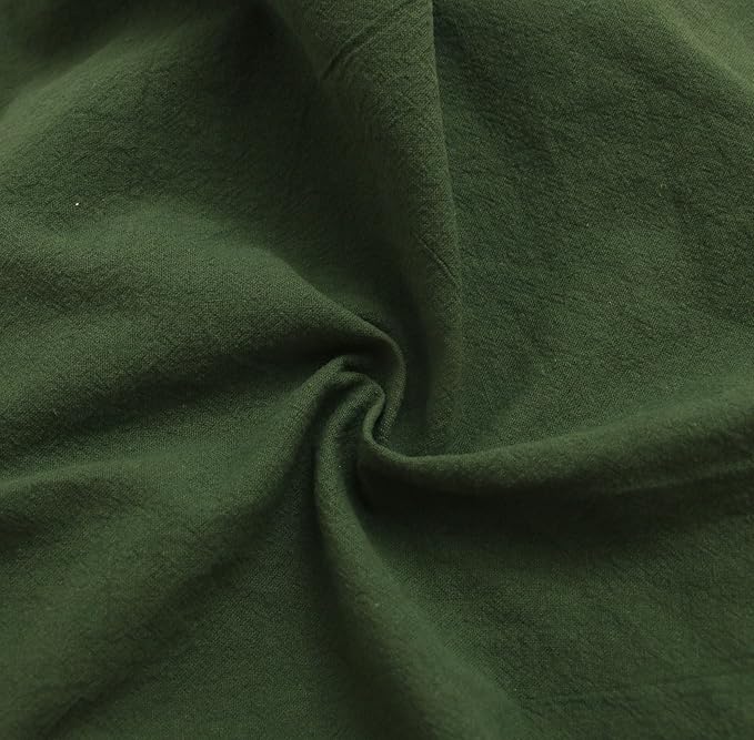 Cotton Fall Cloth Napkins set of 12, 16’’x16’’, Dinner Cloth Napkins Washable Bulk with Hemmed Edges, for Hotel Restaurant, Wedding, Christmas decor, Thanksgiving (Dark Green)