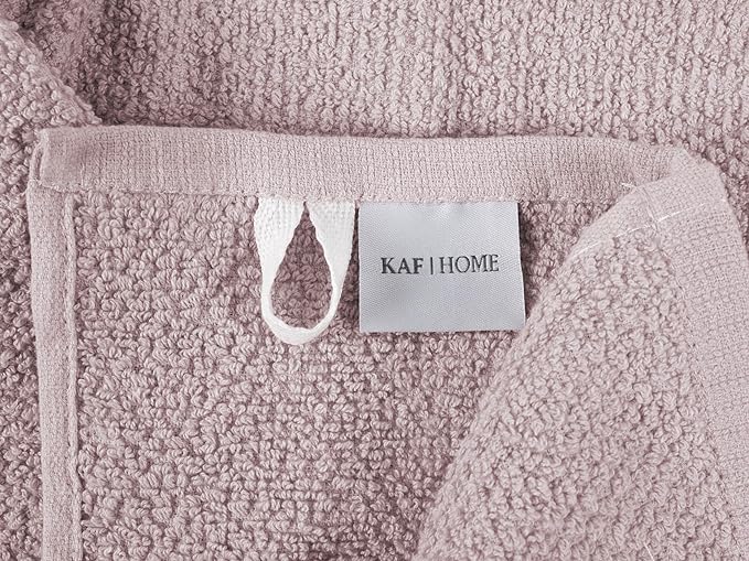KAF Home Set of 4 Deluxe Popcorn Terry Kitchen Towels | 20 x 30 Inches | 100% Cotton Kitchen Dish Towels (Lilac)