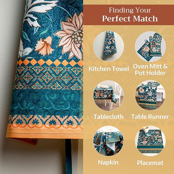 Maison d' Hermine 100% Cotton Apron for women with Pocket Kitchen Chef Apron for Men Cooking Mothers Day Gifts