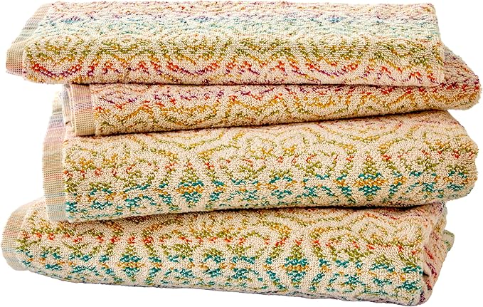 SKL Home Rhapsody 2 Bath, 2 Hand Towel Set, Multi