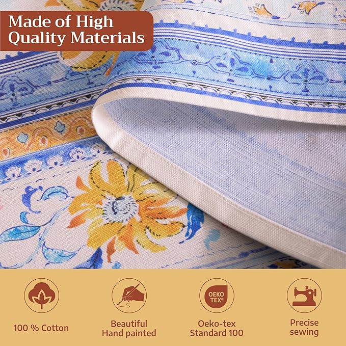 Maison d' Hermine 100% Cotton Apron for women with Pocket Kitchen Chef Apron for Men Cooking Mothers Day Gifts