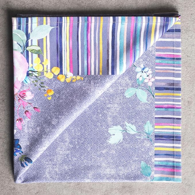 Maison d' Hermine Cloth Napkins Set of 4 100% Cotton Everyday Reusable Square Napkins Cloth Washable Dinner Restaurant Gifts for Mothers Day Spring/Summer (Sweet Rose Lavender - Lush, 20" x 20")