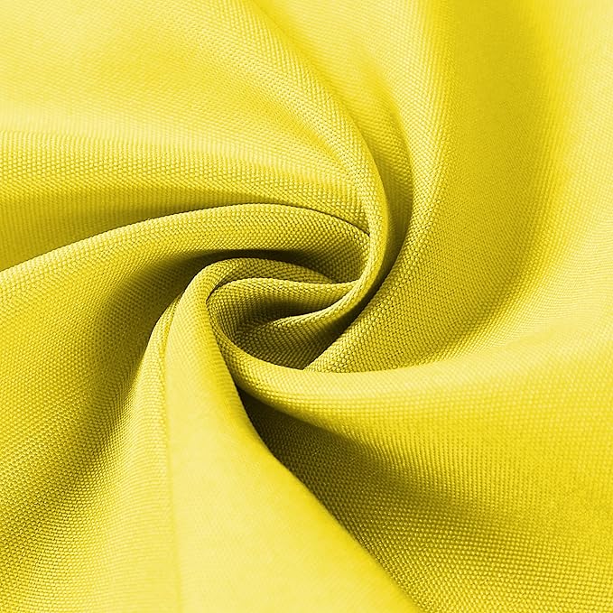 Bailarina Cloth Napkins Set of 80,17x17 inches Dinner Napkins Cloth Washable,Polyester Square Table Cloth Napkin Bulk with Hemmed Edges Ideal for Banquets, Parties and Weddings-Yellow