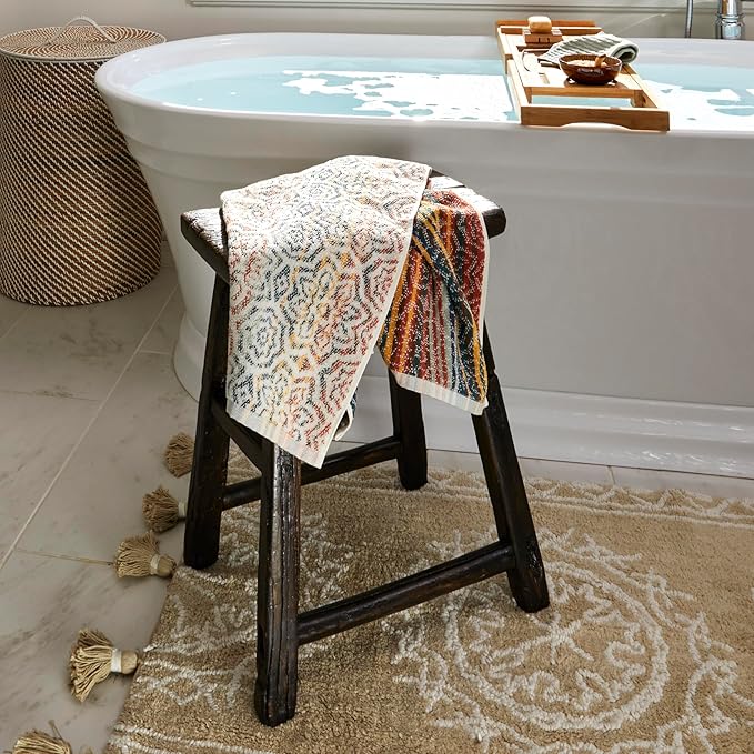 SKL Home Rhapsody Hand Towel (2-Pack), Spice