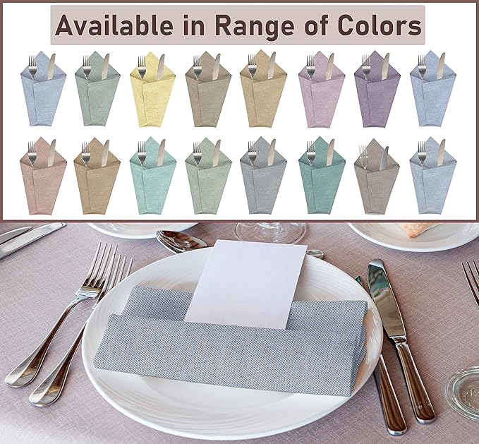 Ruvanti Cloth Napkins Set of 12, 18x18 Reusable Napkins Cloth Washable, Soft & Durable Table Napkin, Poly Cotton Fabric Dinner Napkins for Parties, Christmas, Thanksgiving, Weddings - Grape
