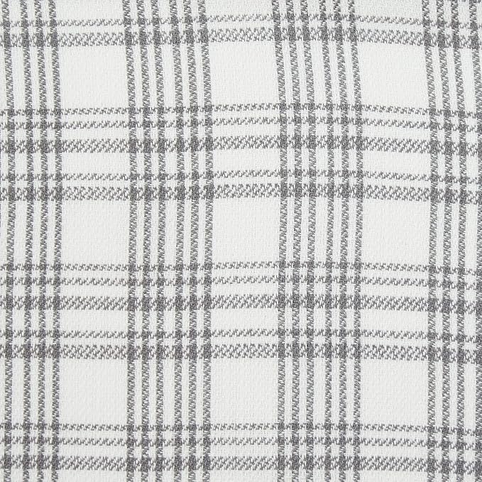 DII Everyday Basic Kitchen Collection Large Woven Cotton Dishtowel/Tea Towel Set, 18x28, Gray, 5 Count