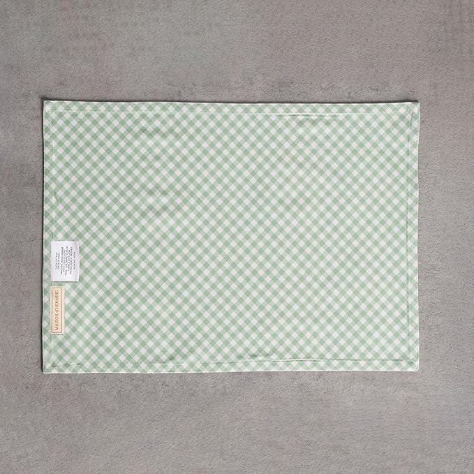 Maison d' Hermine Placemats Set of 4 100% Cotton Washable Cloth Place Mats Reusable Table Mats for Kitchen Dining Party Wedding Gifts for Mothers Day Spring/Summer (Botanical Fresh, 13" x 19")