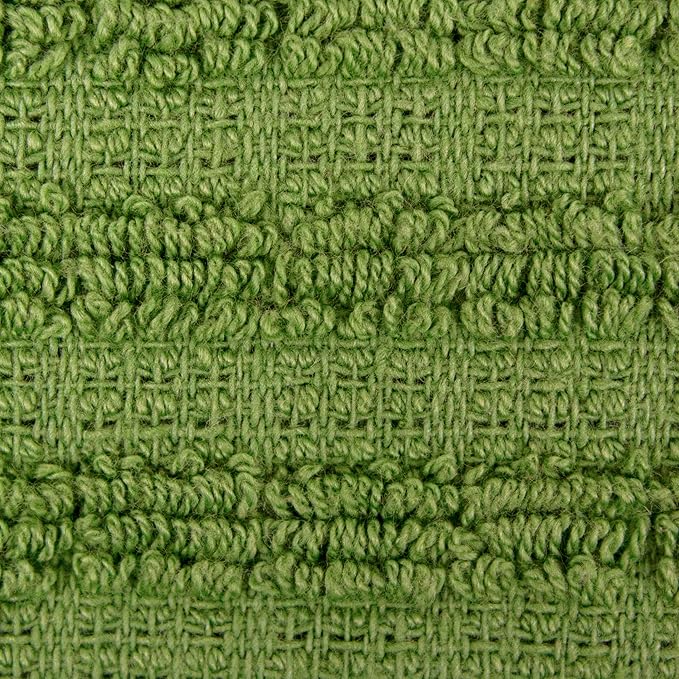 Ritz Royale Collection 100% Combed Terry Cotton, Highly Absorbent, Oversized Kitchen Towel Set, 28" x 18", 2-Pack, Solid, Cactus Green