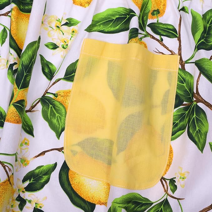 NEOVIVA Kitchen Aprons for Women with Pockets,Cooking Aprons for Women,Vintage Apron for Baking Gardening,Gifts for Mothers