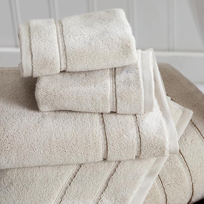 Springtree Home Luxury Turkish Cotton Bath Towels | 100% Turkish Cotton | Premium Bath Towels | Ultra Soft Thick Plush & Highly Absorbent | Luxury Hotel & Spa Quality Bathroom Towels | Sand