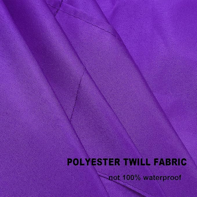 Purple Color Plain Bib Aprons Bulk for Women Men Adult-Unisex Aprons with 2 Front Pockets,Size24 X28 Kitchen Cooking Server Painting Aprons(Purple-15PCS)