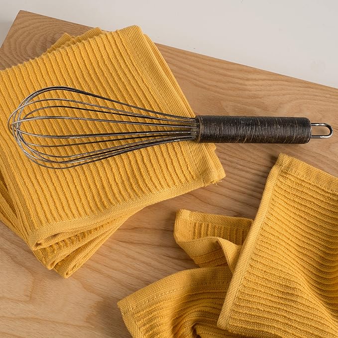 Now Designs Ripple Kitchen Dishcloth Honey 13 x 13in Set of 4