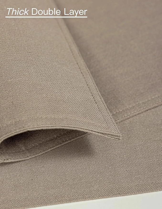 Cloth Placemats Set of 8 Machine Washable Burlap Brown Neutral Plate Coasters for Dining Table Mats Farmhouse Kitchen Table Decorations 12x18 Inch
