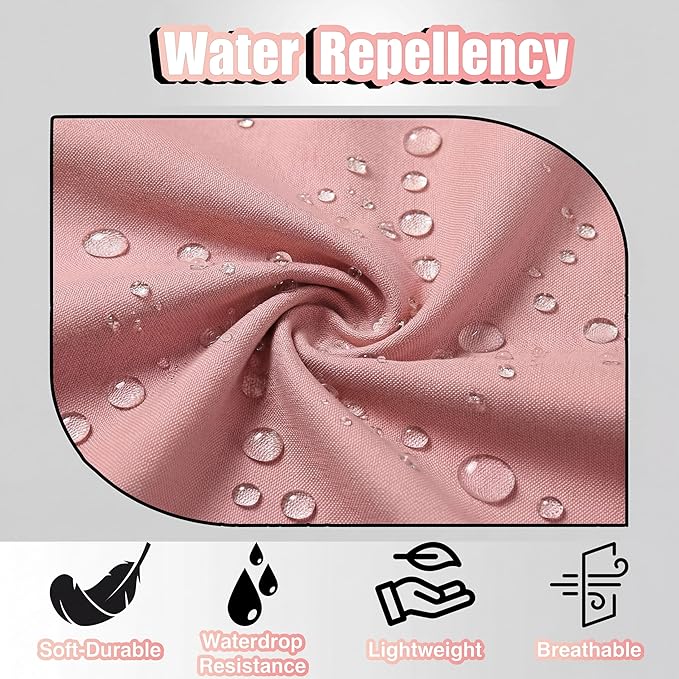 TOSHE Kitchen Apron Waterdrop Resistant Cotton Apron with adjustable Aprons for Women with Pockets 10 Color option Cooking Powder Pink Apron (Powder Pink)