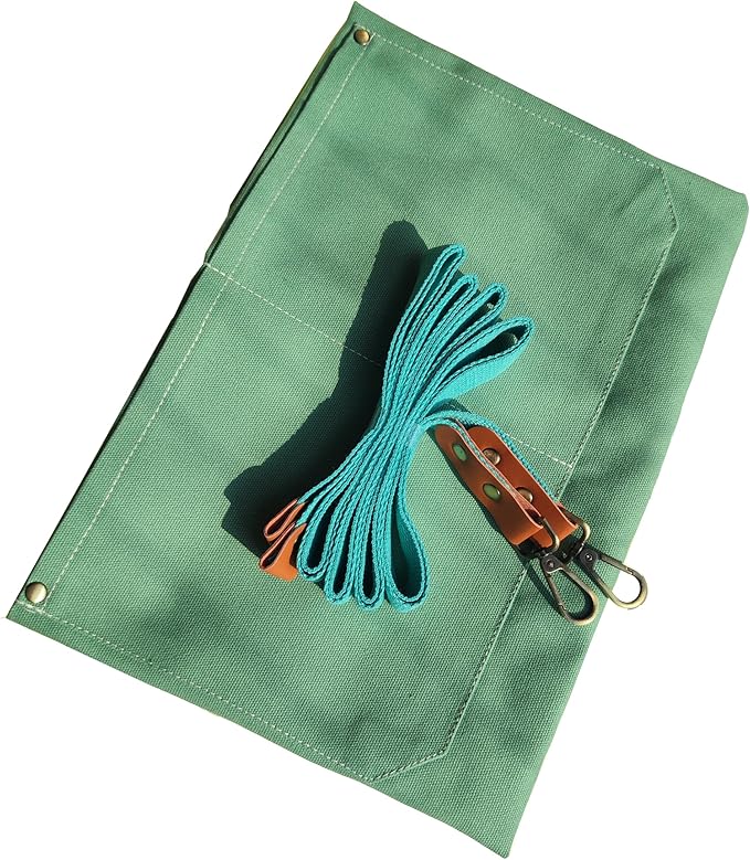 Chef Apron with Large Pockets for Women Men, Cotton Canvas Cross Back Water Repellent Adjustable Work Apron