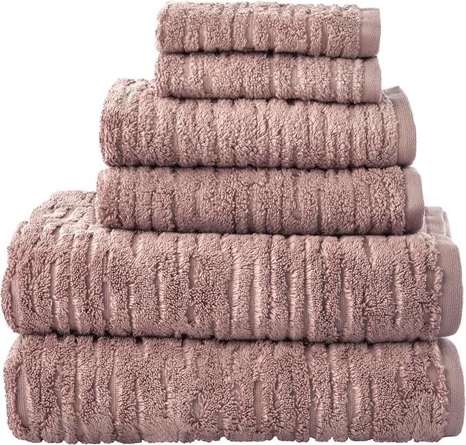 SKL Home CloudSoft Cotton Luxury 4-Piece Washcloth Set, Clay