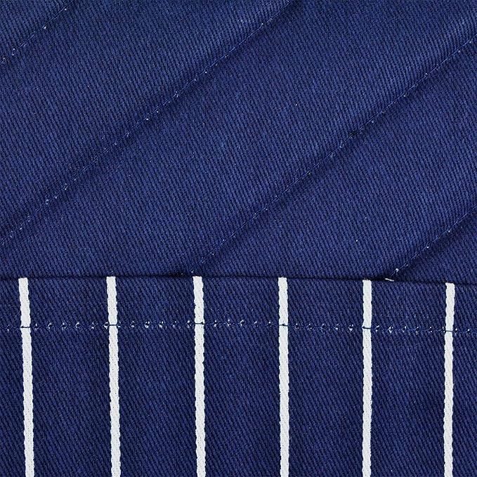 Professional and Commercial Grade, Chef Stripe Kitchen, Potholders, Nautical Blue