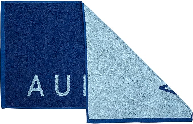 Blue Organic Cotton Gym Towel for Men and Women - Silver Infused Sweat Towels for Gym, 500 GSM, 31.5"x15.75" - Soft Absorbent Workout Towels for Yoga and Sports, Exercise Towel