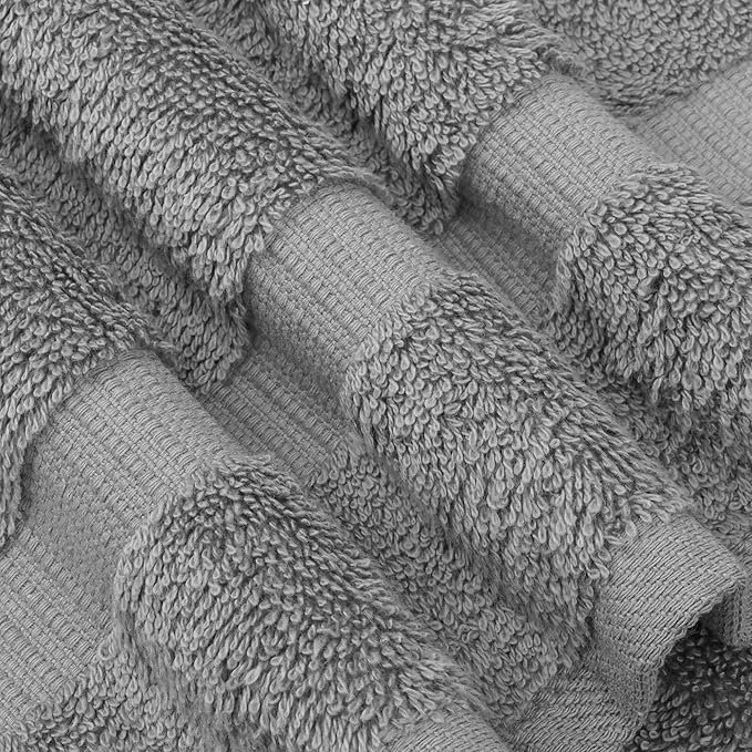Chakir Turkish Linens | Hotel & Spa Quality 100% Cotton Premium Turkish Towels | Soft & Absorbent (4-Piece Washcloths, Gray)