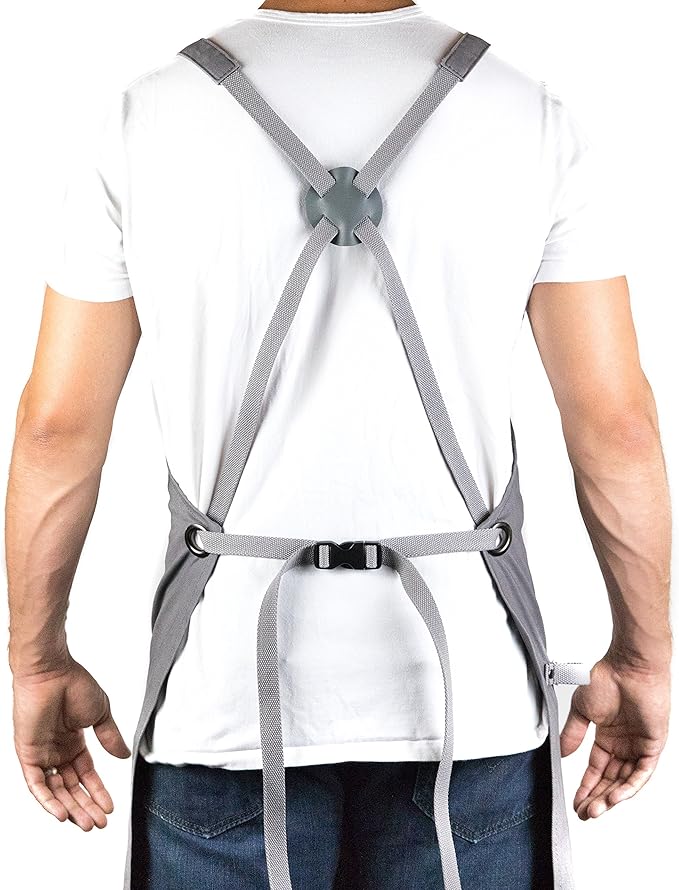 Hudson Durable Goods - Professional Grade Chef Apron for Kitchen, BBQ & Grill