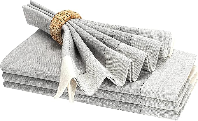 Homidate Cloth Dinner Napkins – Machine Washable Reusable Fabric Napkins for Weddings, Parties & Table Decorations