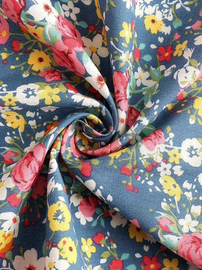 Women Cobbler Apron with 2 Pockets, Vintage Floral Aprons for Women Chef Apron for Baking, Cooking, Gardening