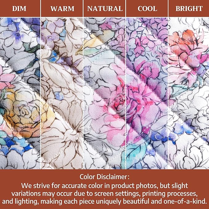Maison d' Hermine Pot Holders 100% Cotton Heat Resistant Potholders 8" x 8" Hot Pads with Loop BBQ Cooking Baking Gifts for Mothers Day Handling Hot Pans Spring/Summer (Pack of 1, Floral Love)