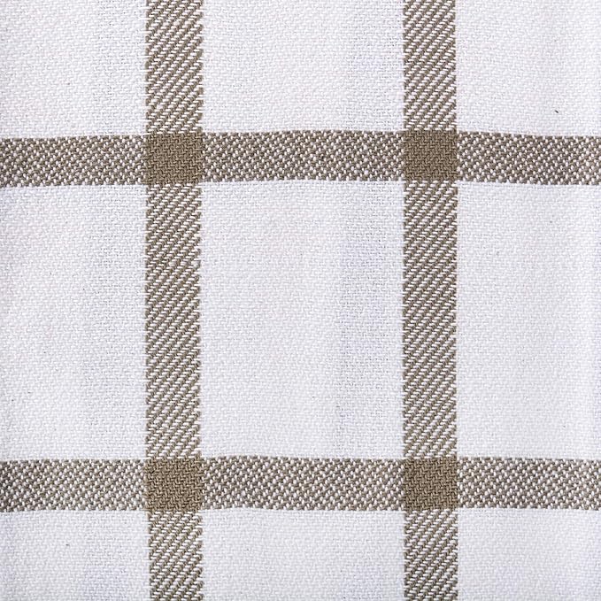 DII Assorted Woven, Kitchen Dishtowel Set, 18x28, Brown, 5 Piece