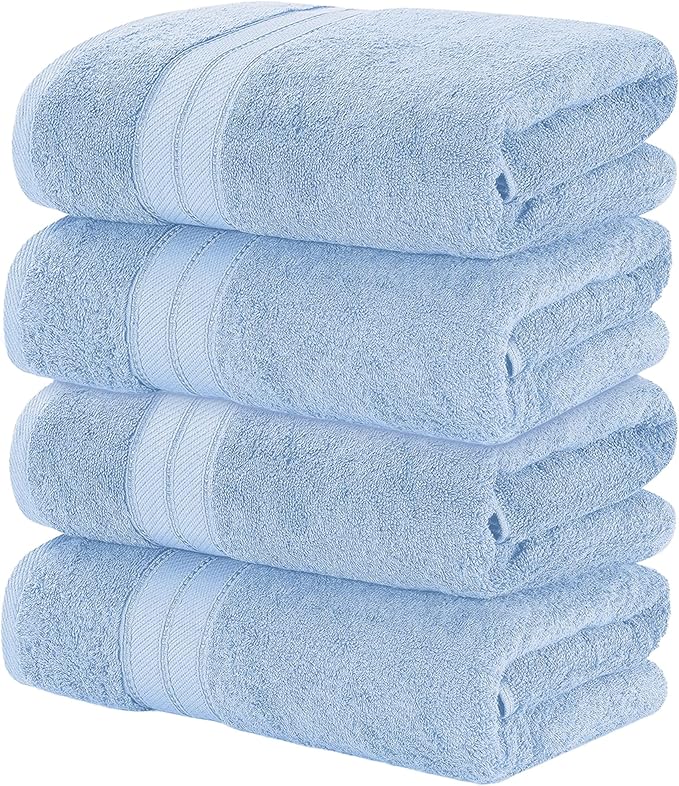 Modern Threads 4-Pack SpunLoft Bath Sheet White 35x68
