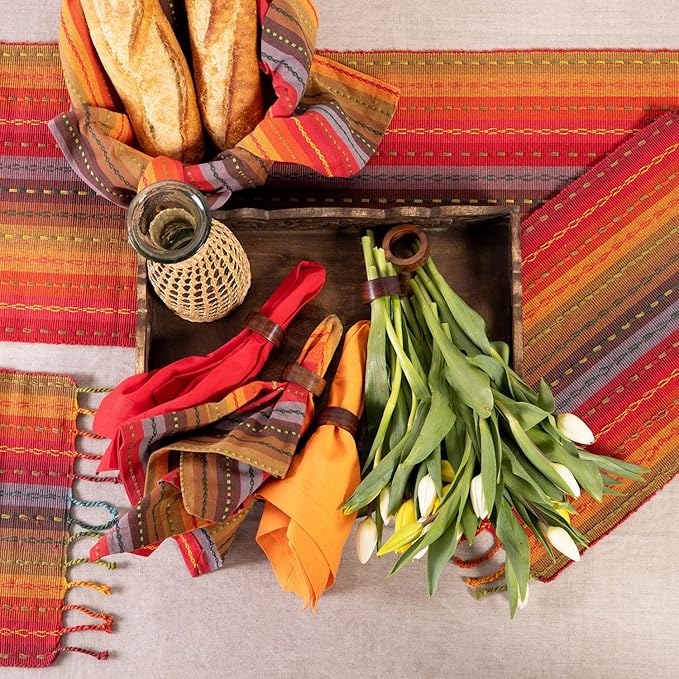 Cotton Craft 12 Pack Oversized Dinner Napkins 20x20 Tomato, 100% Cotton, Tailored with Mitered Corners and a Generous Hem, Napkins are 38% Larger Than Standard Size.