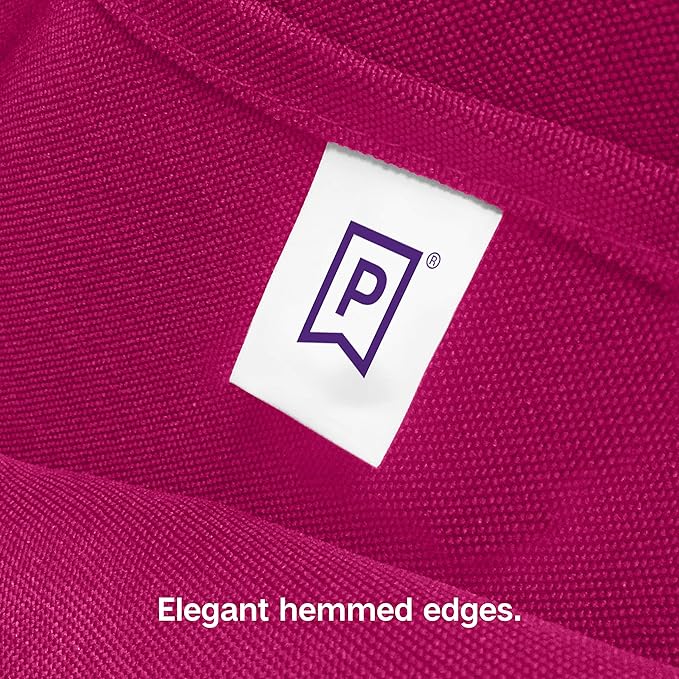Gee Di Moda Cloth Napkins - 17 x 17 Inch Fuchsia Dinner Napkins - Set of 12 Soft & Absorbent Washable Fabric Cloth Table Napkins with Hemmed Edges for Hotel Restaurant, Holiday Parties & Wedding