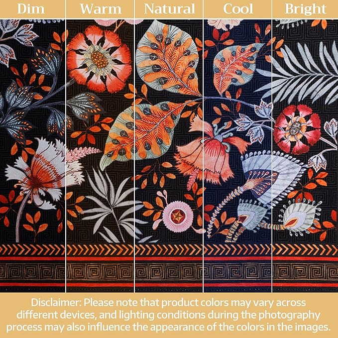 Maison d' Hermine Cloth Napkins Set of 4 100% Cotton Everyday Reusable Square Napkins Cloth Washable Dinner Wedding Restaurant Gifts for Mothers Day Spring/Summer (Jacobean Florals, 18" x 18")