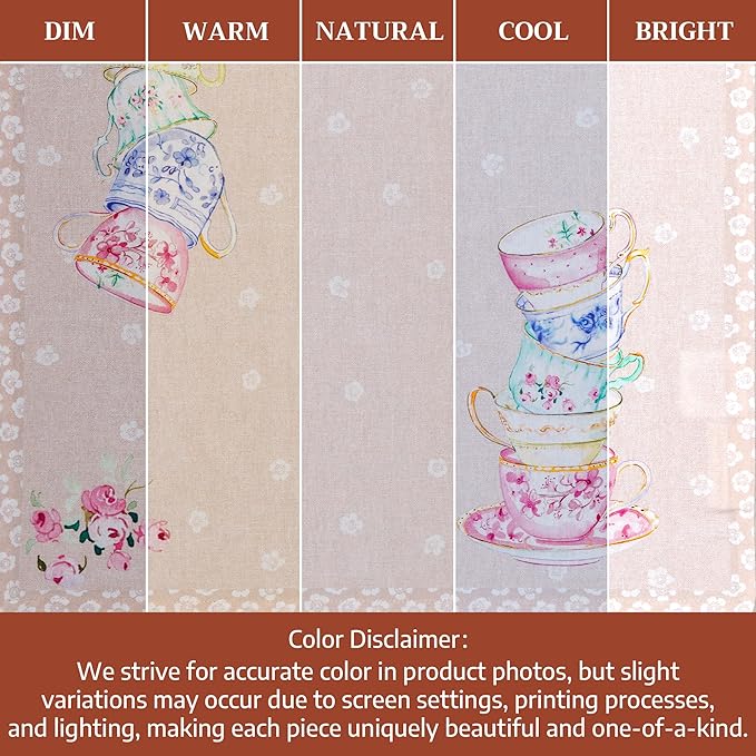 Maison d' Hermine Cloth Napkins Set of 4 100% Cotton Everyday Reusable Square Napkins Cloth Washable Dinner Party Wedding Restaurant Gifts for Mothers Day Spring/Summer (High Tea, 18" x 18")