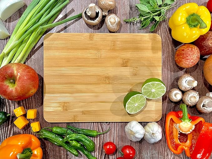 Set of 12, Bulk Wholesale Bamboo Cutting Boards – 12x9" Blank Wood Charcuterie Trays for Snacks, Cheese, Appetizers, Grazing Platter, Engraving Gifts, Epoxy Resin Crafts, or Rustic Wall Deco