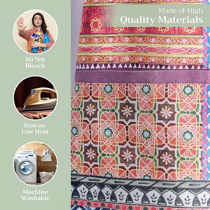 Maison d' Hermine 100% Cotton Apron for women with Pocket Kitchen Chef Apron for Men Cooking Mothers Day Gifts