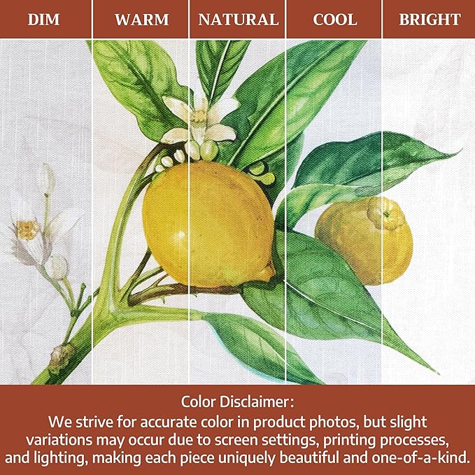 Maison d' Hermine Cloth Napkins Set of 6 100% Cotton Everyday Reusable Square Napkins Cloth Washable Dinner Party Wedding Restaurant Gifts for Mothers Day Spring/Summer (Limoncello, 20" x 20")