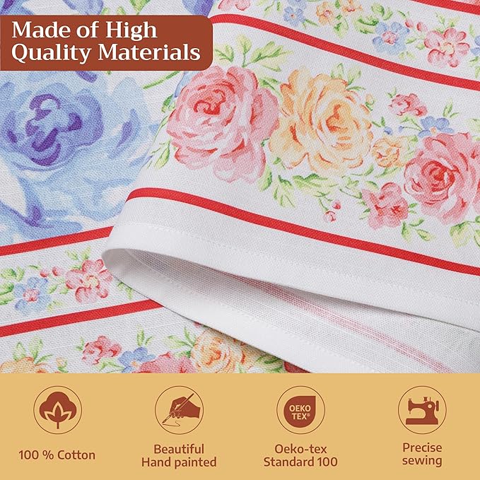 Maison d' Hermine 100% Cotton Apron for women with Pocket Kitchen Chef Apron for Men Cooking Mothers Day Gifts