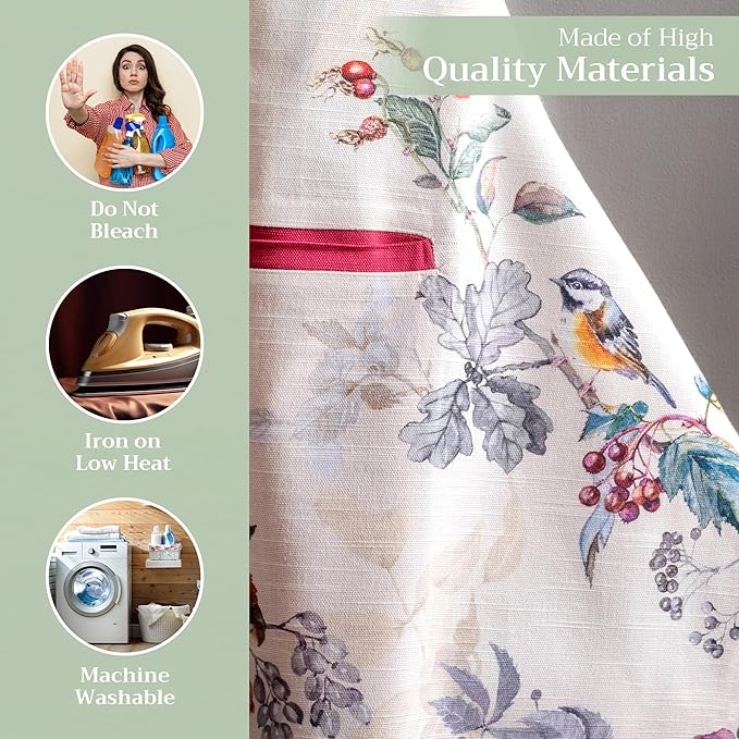 Maison d' Hermine 100% Cotton Apron for women with Pocket Kitchen Chef Apron for Men Cooking Mothers Day Gifts