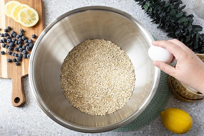 Fox Run Stainless Steel Mixing Bowl, 10.75 Quart Capacity Large Metal Bowl