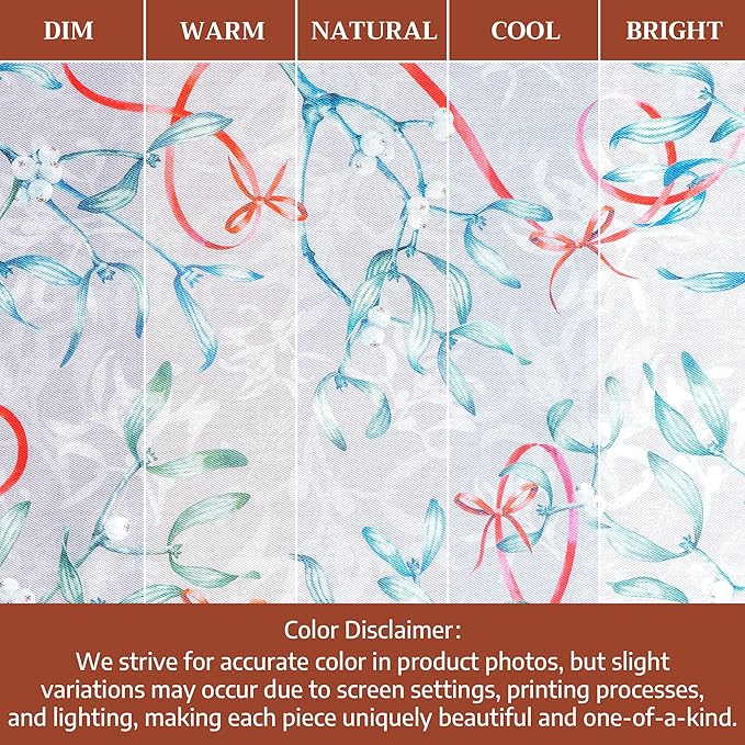 Maison d' Hermine Placemats Set of 4 100% Cotton Washable Cloth Place Mats, Reusable Table Mats for Thanksgiving Christmas Decorations Kitchen Dining Party Wedding Restaurant (Enora, 13" x 19")