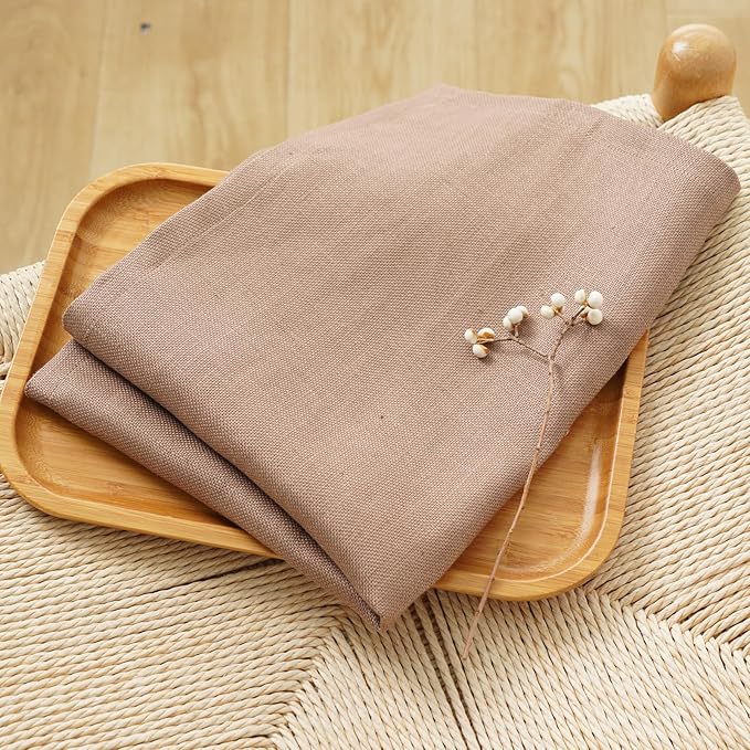 Linen Thick Kitchen Towels Set of 2-100% Linen Dish Towels with Hanging Loops, Super Soft Quick Dry Tea Towels Stonewashed and Handcrafted 17.7 x 23.6 Inch,Dark Khaki