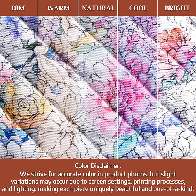Maison d' Hermine 100% Cotton Oven Mitt & Pot Holder Set (7.5"x13" & 8"x8") Heat Resistant BBQ Cooking Gloves with Loop Baking Grilling Kitchen Gifts for Mothers Day Spring/Summer (Floral Love)