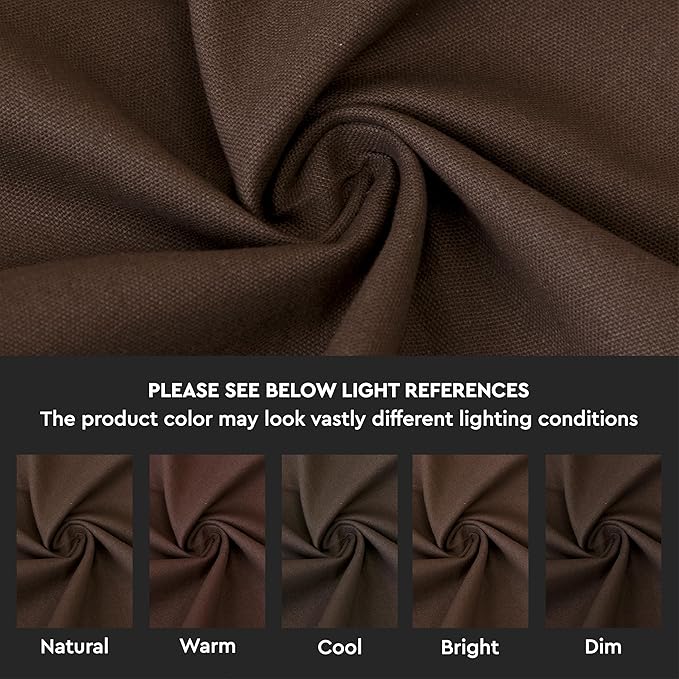 Encasa XO Dark Taupe Cloth Napkins Set of 6, 17"x17" | Solid Color Cotton Dinner Napkins | Washable & Reusable Wedding Napkins for Holiday Dinners, Party, & Everyday Table Decor